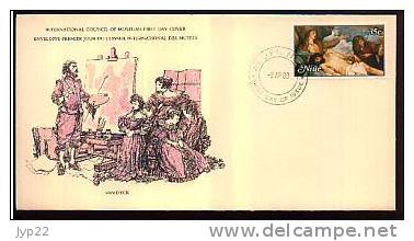 Jolie FDC 1er Jour NIUE Océanie Tableau Peinture Peintre Van Dyck - CAD 2-AP-1980 ... Voir Détail !! - Niue