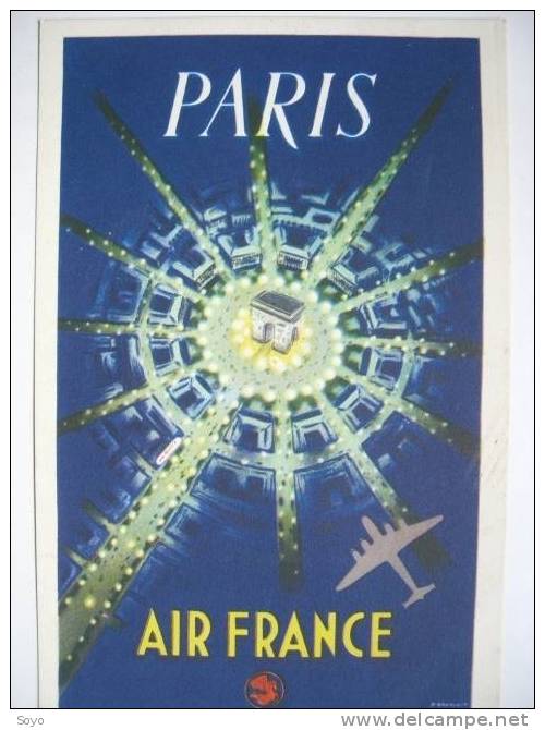 Pub Air France Paris Arc De Triomphe - 1946-....: Era Moderna