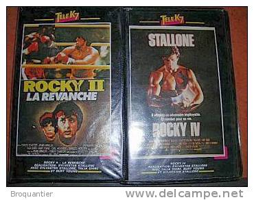 Cassette Vidéo De Rocky 2, Rocky 3, Rocky 4. - Action & Abenteuer