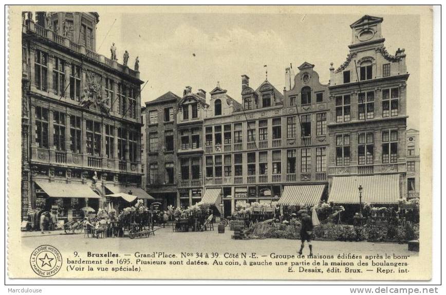 Bruxelles. Brussel. Grand´place. Maison Des Boulangers Et Marché Aux Fleurs. Grote Markt. Bakkershuis En Bloemenmarkt. - Markets