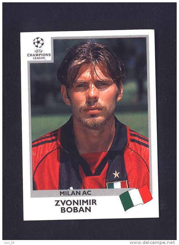 SOCCER Champions League UEFA PANINI 3 Cards MILAN LAZIO FC GIRONDINS DE BORDEAUX /734 - Sports