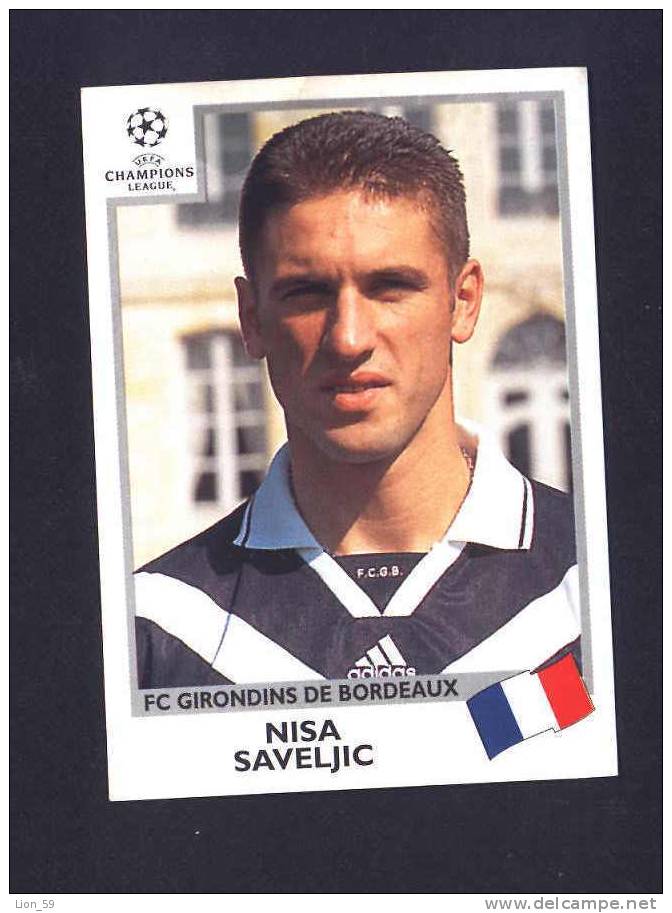 SOCCER Champions League UEFA PANINI 3 Cards MILAN LAZIO FC GIRONDINS DE BORDEAUX /734 - Sports