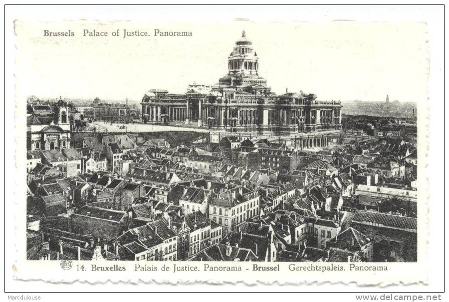 Bruxelles. Brussel. Palais De Justice. Panorama. Gerechtspaleis. - Panoramische Zichten, Meerdere Zichten