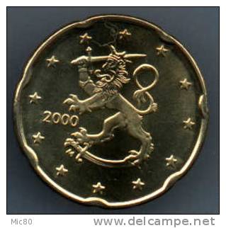 Rare! Finlande 20 Cts Euro 2000 Spl+/fdc - Finlande