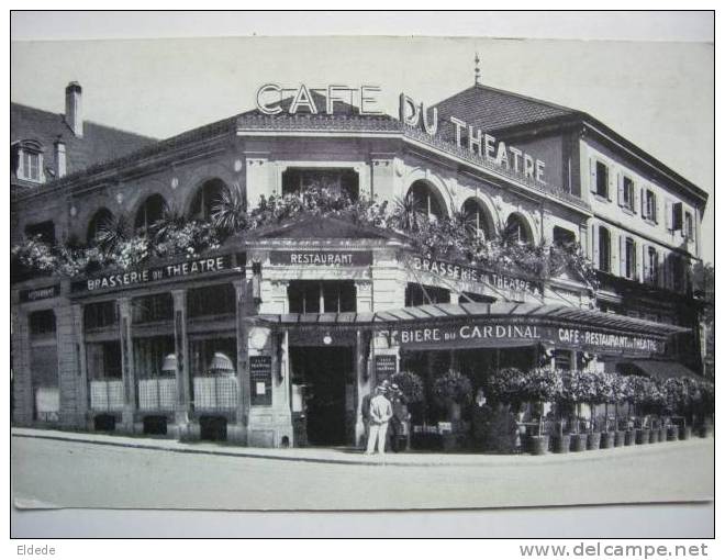 Neufchatel Café Restaurant Du Theatre Mme Schweizer Et Fils Brasserie Biere Du Cardinal - Autres & Non Classés