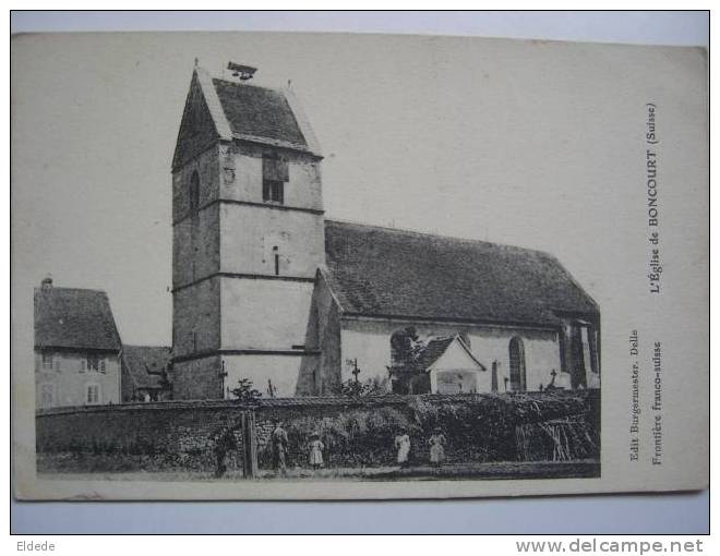 Boncourt Eglise Edition Burgermester Delle 1919 - Boncourt