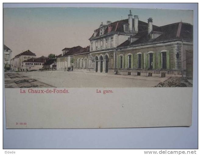 La Chaux De Fonds La Gare Colorisée - La Chaux-de-Fonds