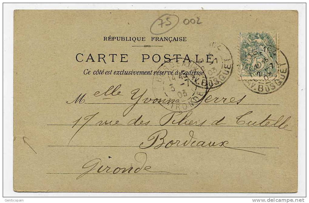 I1 - PARIS - LA BOURSE (CARTE PRECURSEUR De 1903 - Voir Scan Du Verso) - Paris (02)