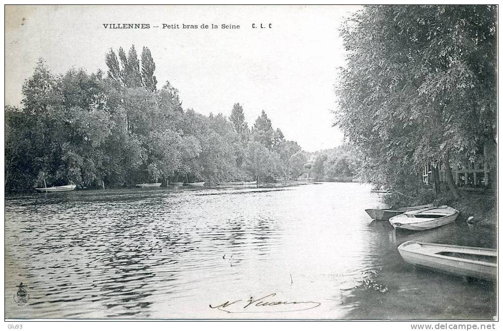 CPA - Villennes (78) - Lot De 2 CP - Restaurant Au Bord De L'eau - Petit Bras De La Seine - Villennes-sur-Seine