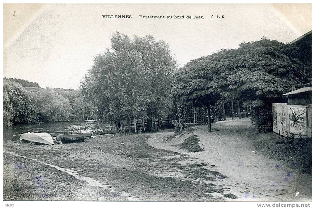 CPA - Villennes (78) - Lot De 2 CP - Restaurant Au Bord De L'eau - Petit Bras De La Seine - Villennes-sur-Seine