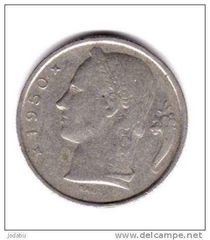 Belgique  5 Francs De 1950 - 5 Franc