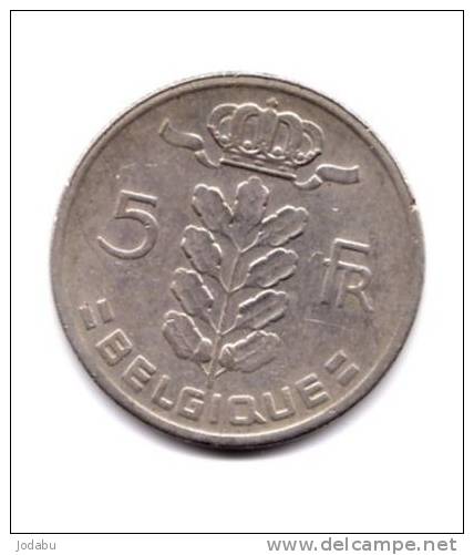 Belgique  5 Francs De   1968 - 5 Francs
