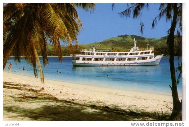 3 Carte Sur Les Iles De Fiji - 3 Fidji Postcard - Police - Fidji