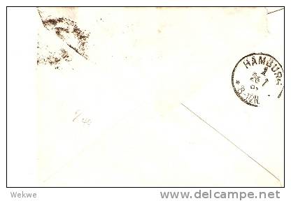 GBV111 / One Penny Inland Couvert Mit 3x Halfpenny 1891, Hamburg - Cartas & Documentos