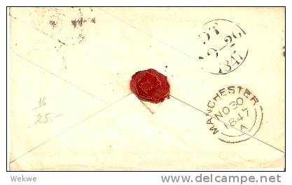 GBV115 / Nr. Stempel 14 Auf Inland-Ganzsache 1847 - Lettres & Documents