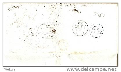 GBV134 / Two Penny Post, London-Hull 1864, Michel 17 I, Pl. 9 - Cartas & Documentos