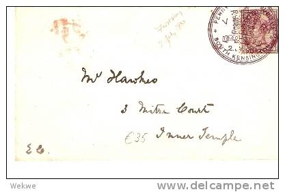 GBV137 / South Kensington 1890 Penny Post Jubilee(50 Jahre) - Brieven En Documenten