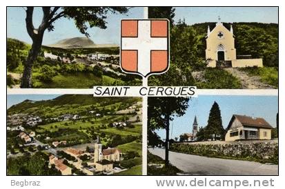 ST CERGUES      4 VUES - Saint-Cergues