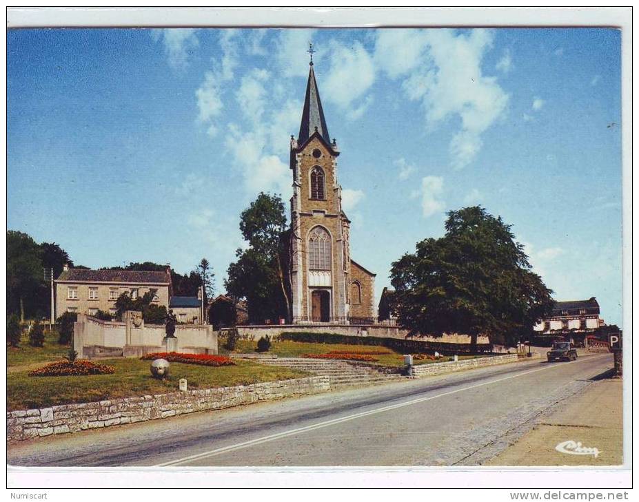 SUPERBE CPM..DE..HAMOIR SUR OURTHE..BELLE VUE DE LA PLACE DELCOUR.. - Hamoir