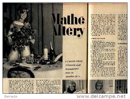 Femmes D´aujourd´hui N° 1130 Du 28/12/1966 Couverture Et Interview De Mathe ALTERY. - Mode