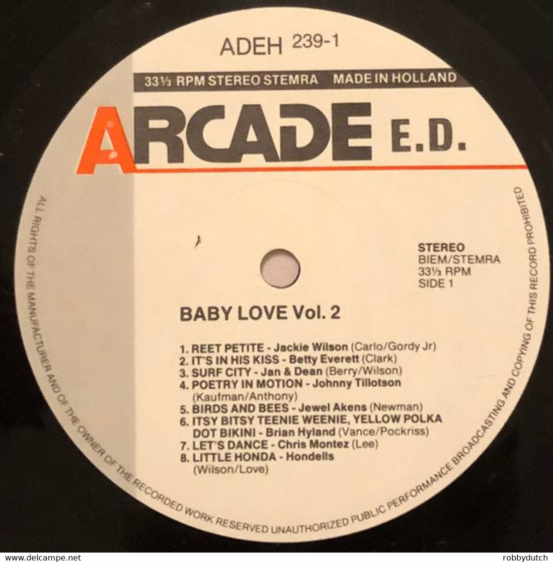 * 2LP * BABY LOVE Vol.2 - VARIOUS ARTISTS (Holland 1987 Ex!!!) - Compilations