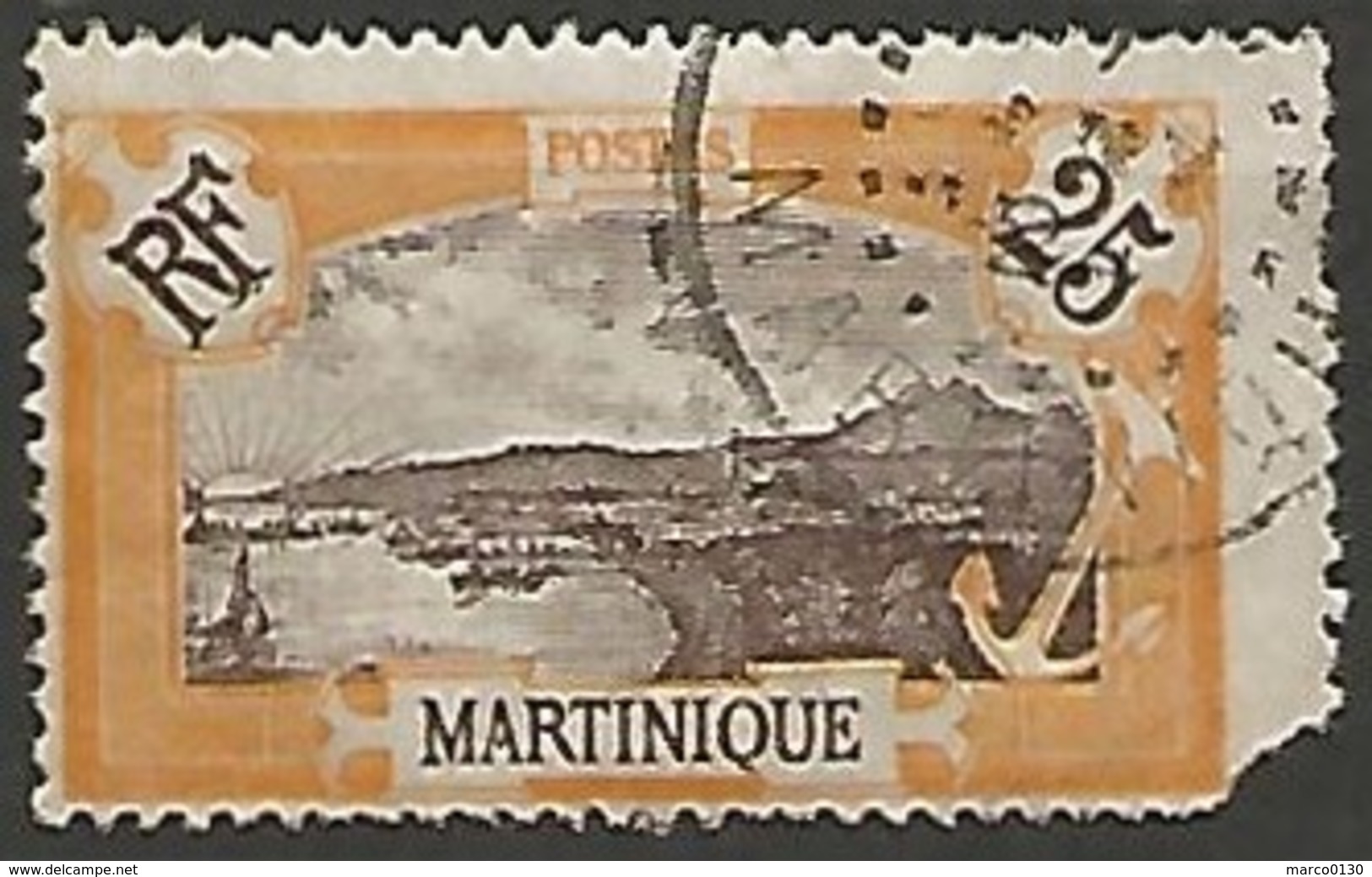 MARTINIQUE N° 96 OBLITERE Déclassé - Usati