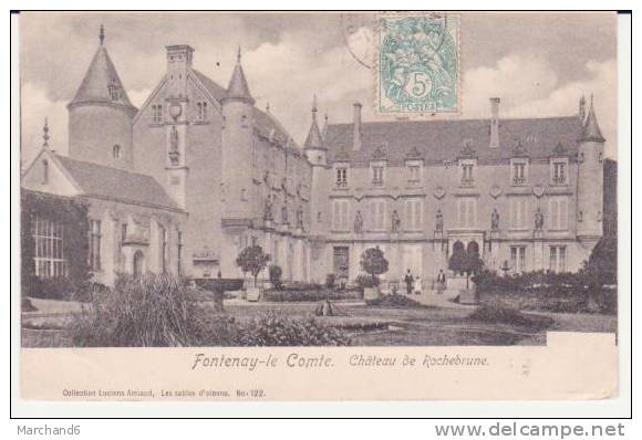 FONTENAY LE COMTE . CHATEAU DE ROCHEBRUNE  ...TAXE 10 CTS - Fontenay Le Comte