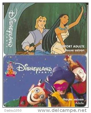 2 Passeports  DISNEYLAND PARIS Port Gratuit - Non Classés