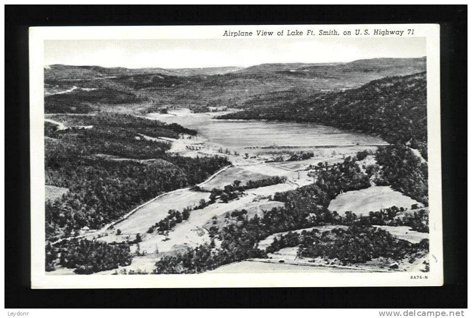 Airplane View Of Lake Ft. Smith, On U.S. Highway Arkansas - Sonstige & Ohne Zuordnung