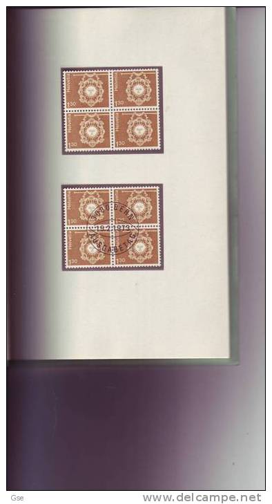 SVIZZERA 1973 - Libretto Con Yvert 918/25+930/2+S 437/41 In Quartine Nuove** E Annullo Speciale Illustrato FDC - Libretti