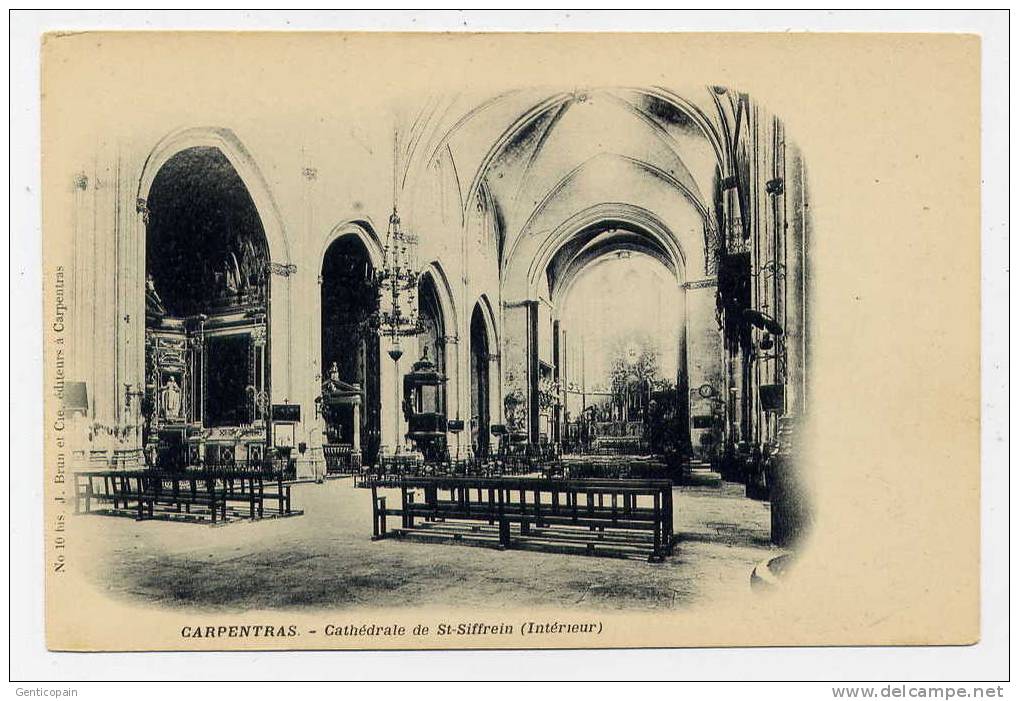 I1 - CARPENTRAS - Cathédrale De Saint-Siffrein - Intérieur (CARTE PRECURSEUR) - Carpentras