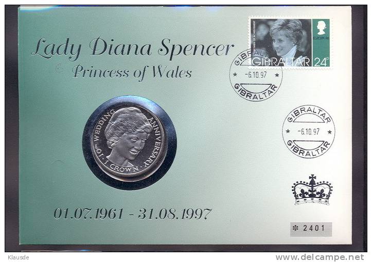 Lady Di 1997 Silber Nr.2401 - Gibilterra