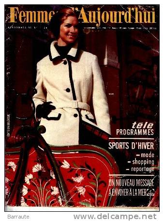 Femmes D´aujourd´hui N° 1124 Du 16/11/1966 MESSAGE A La MER ... - Lifestyle & Mode