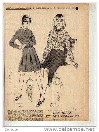 Femmes D´aujourd´hui N° 1123 Du 9/11/1966   MICHELE TORR - Lifestyle & Mode