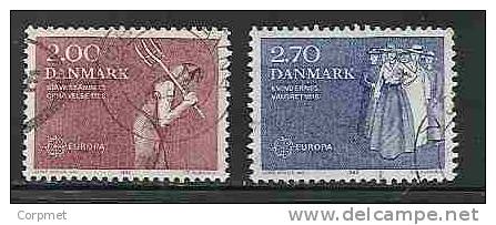 EUROPA-CEPT – DENMARK  -  1982 - Yvert# 752/3 - VF USED - 1982