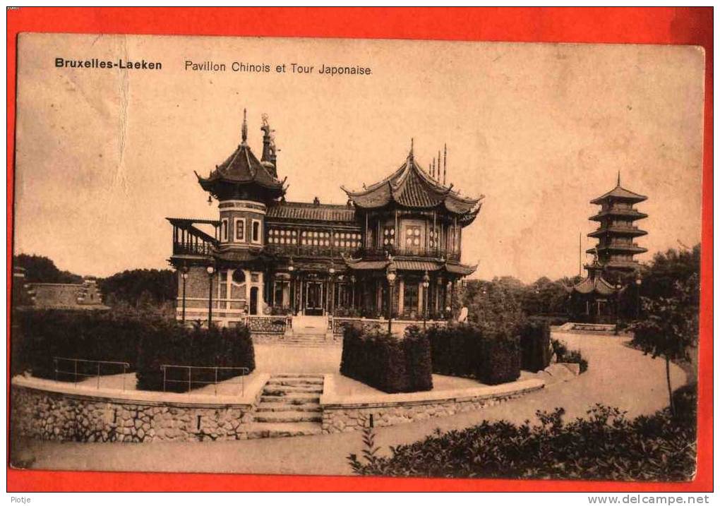 * Laken - Laeken * (Bruxelles - Brussel) Pavillon Chinois Et Tour Japonaise, Japan, Chine, Vieux Carte, Old Card - Laeken