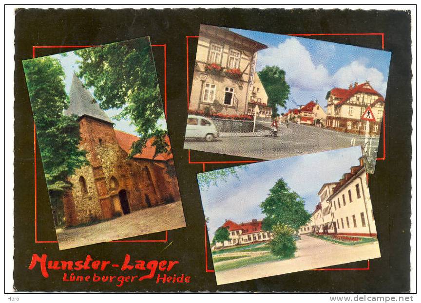 Munster-Lager - Lüneburger Heide (643)- Kirche,Wilh.Bockelmann-Strasse, Kaserne. - Lüneburger Heide