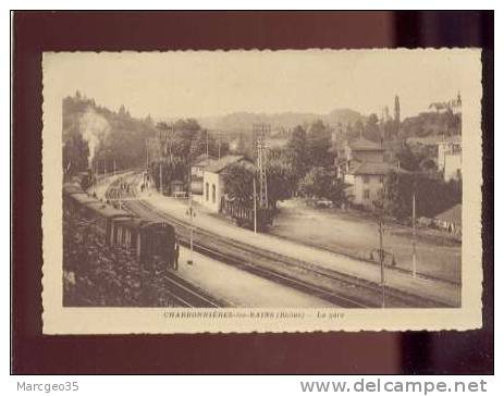 25129 Charbonnières Les Bains La Gare édit.thinot Train Chemin De Fer   Belle Carte - Charbonniere Les Bains