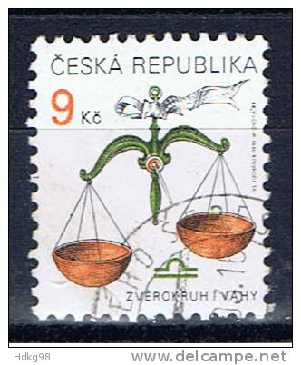 CZ+ Tschechei 1999 Mi 217 Tierkreiszeichen Waage - Used Stamps