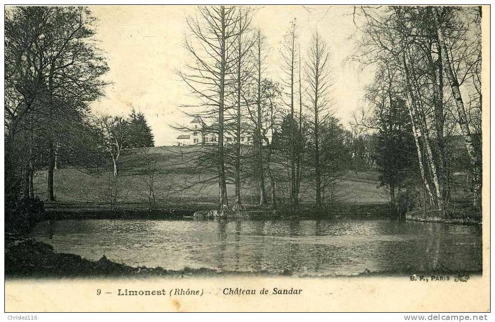 69 LIMONEST Château De Sandar  Beau Plan  1905 - Limonest