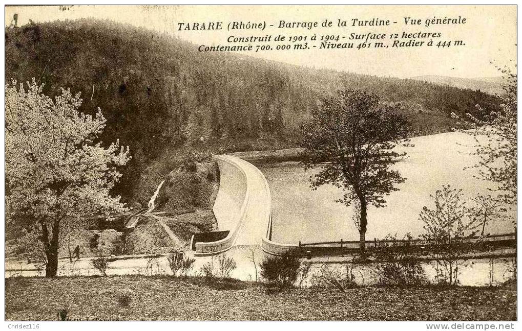 69 TARARE Barrage De La Turdine  Joli Plan - Tarare