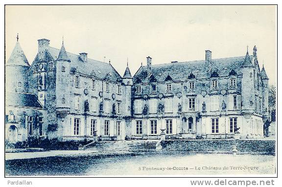 85. FONTENAY-LE-COMTE. LE CHÂTEAU DE TERRE-NEUVE. GROS PLAN. - Fontenay Le Comte