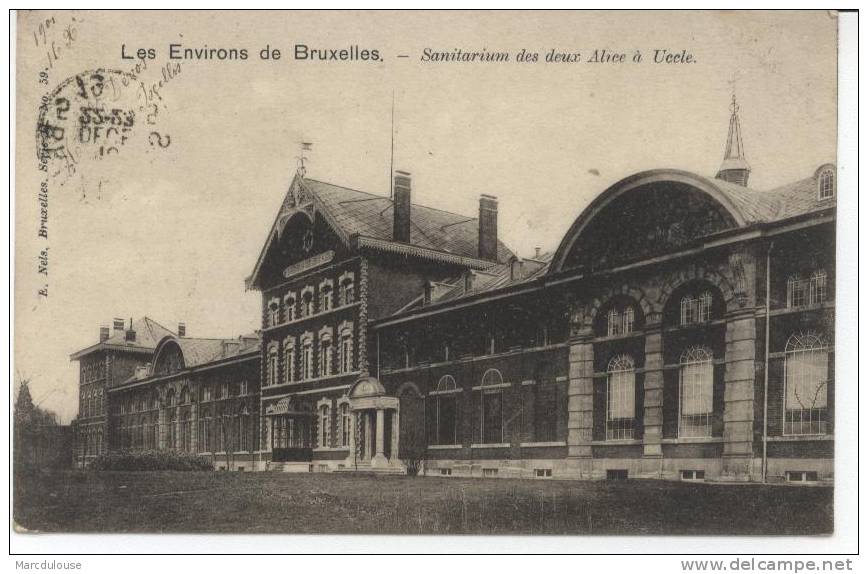 Uccle - Ukkel (Bruxelles - Brussel). Sanitarium Des Deux Alice. Instituut Van De Twee Alices. Timbre - Postzegel N° 56. - Uccle - Ukkel