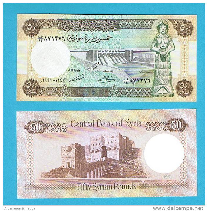 SYRIA/SIRIA    50   POUNDS   1.991    KM#103e    PLANCHA/UNC     DL-4942 - Syrie