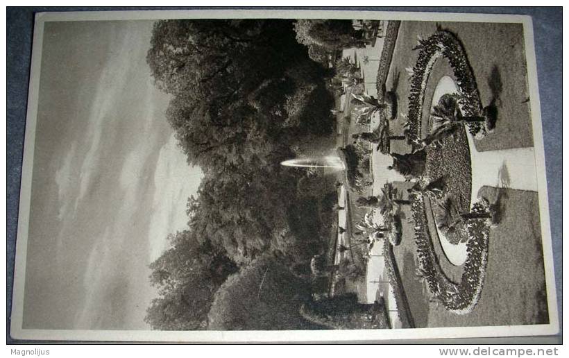 Germany,Wurzburg,Residenz,Park,Garden,Fountain,vintage Postcard - Wuerzburg