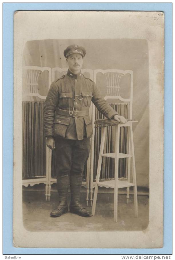 MIlLITAIREN 22/05/1916 1e WERELDOORLOG  1914-1918 FOTOKAART  SOLDAAT UNIFORMEN - Guerre 1914-18