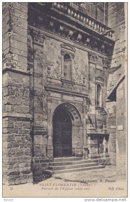 SAINT FLORENTIN - Portail De L´Eglise (Côté Est) - Saint Florentin