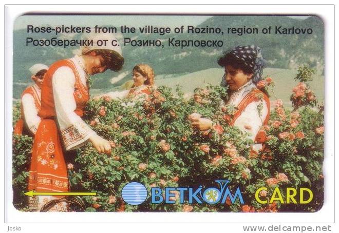 ROSE - PICKERS  ( Bulgaria GPT 54BULG ) *** Rose - Rosa * Flower ( Flowers ) - Fleur ( Fleurs ) - Blume * Flora Flore - Bulgarije