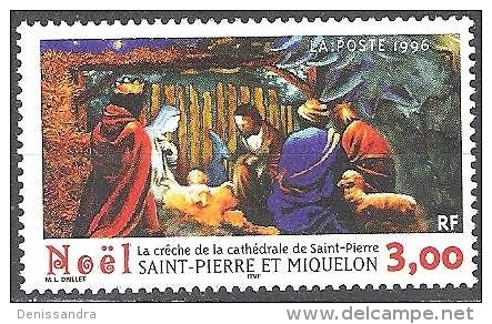 Saint-Pierre & Miquelon 1996 Michel 720 Neuf ** Cote (2007) 1.80 € Noël La Crèche De La Cathédrale De Saint-Pierre - Ungebraucht