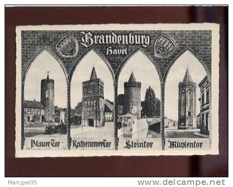 25189 Brandenburg Havel 4 Vues De Tours édit.gustav Weiss  Belle Carte - Brandenburg